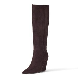 The Drop Women’s Geralda Tall Wedge Boot Classic - Size 5